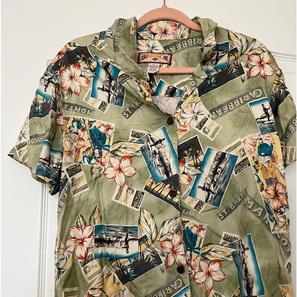 90s Hawaiian Caribbean Joe short sleeve vintage hawaii shirt